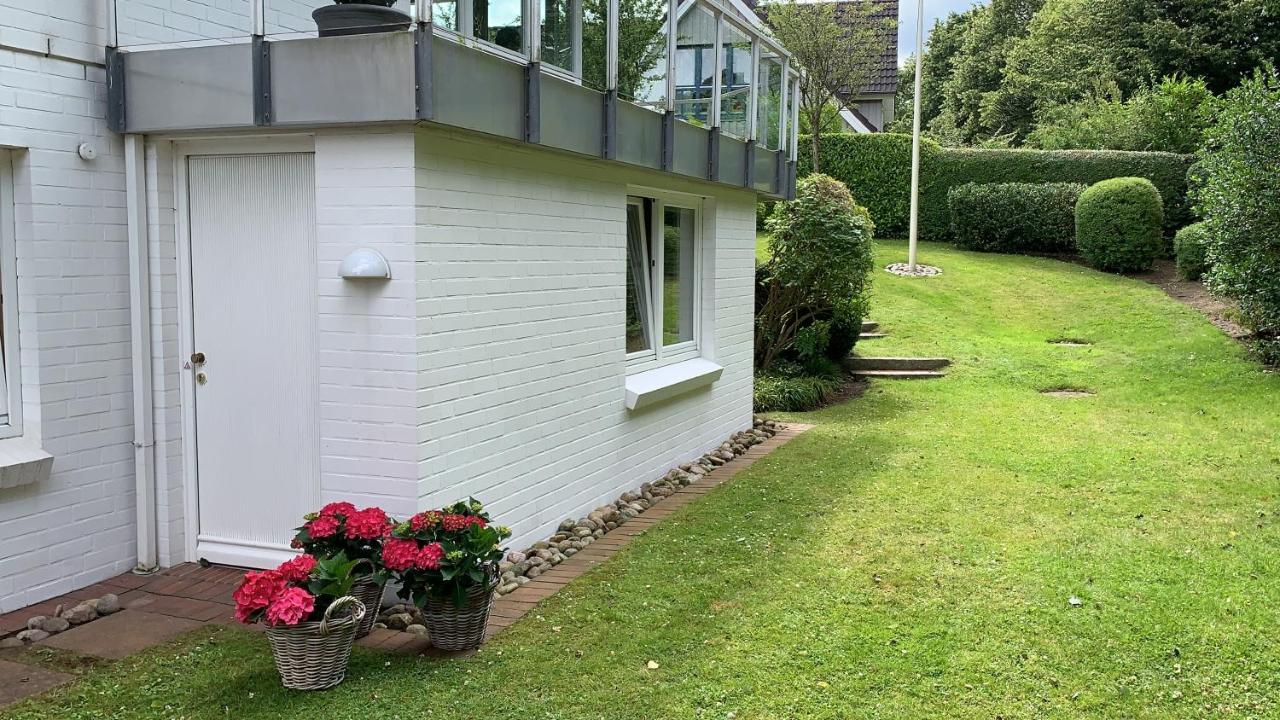 Ferienwohnung In Weisser Villa Am Kliff Flensburgo Exterior foto